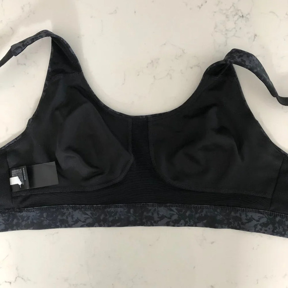 Lole Activewear Med/High Impact Moulded Cups Print Sports Bra Top Gray Blk Sz M - Picture 6 of 10